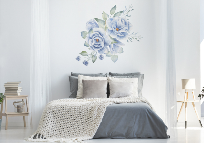 Sticker Natur Blumen im Schlafzimmer