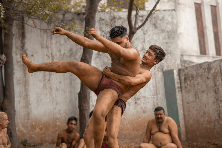 traditional wrestling fight showing the roots of professional wrestling history and grappling culture